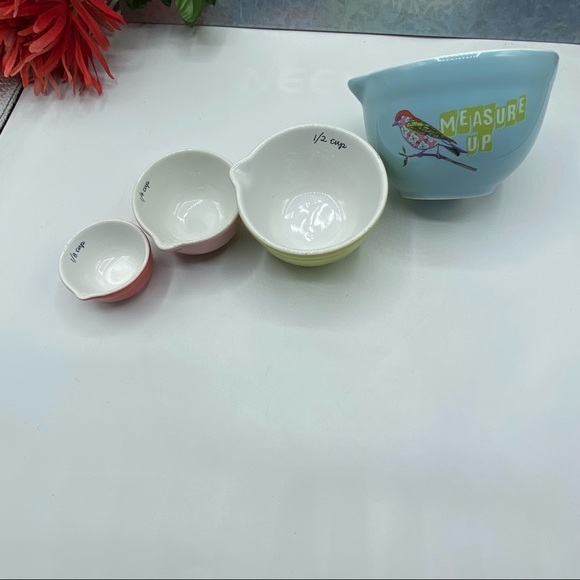 Anthropologie Measure Up Bird Ceramic Cups - Picture 3 of 10